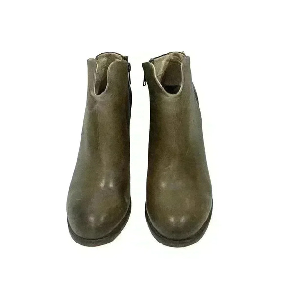 New Other- Freebird Darius Gray Distressed Leather heeled booties Size 11 - Picture 3 of 12